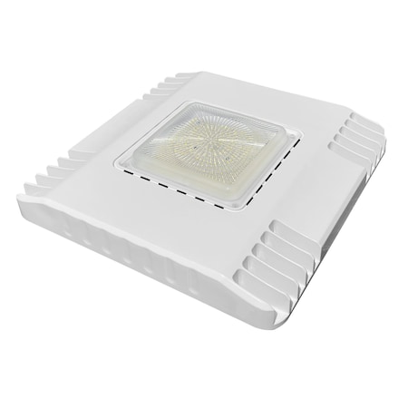 Nuwatt LED Waterproof Canopy Gas Station Light Fixture 150W Ultra Bright Daylight 5000K 18000 Lumens, PK4 NW-CP-150W-50K-WH